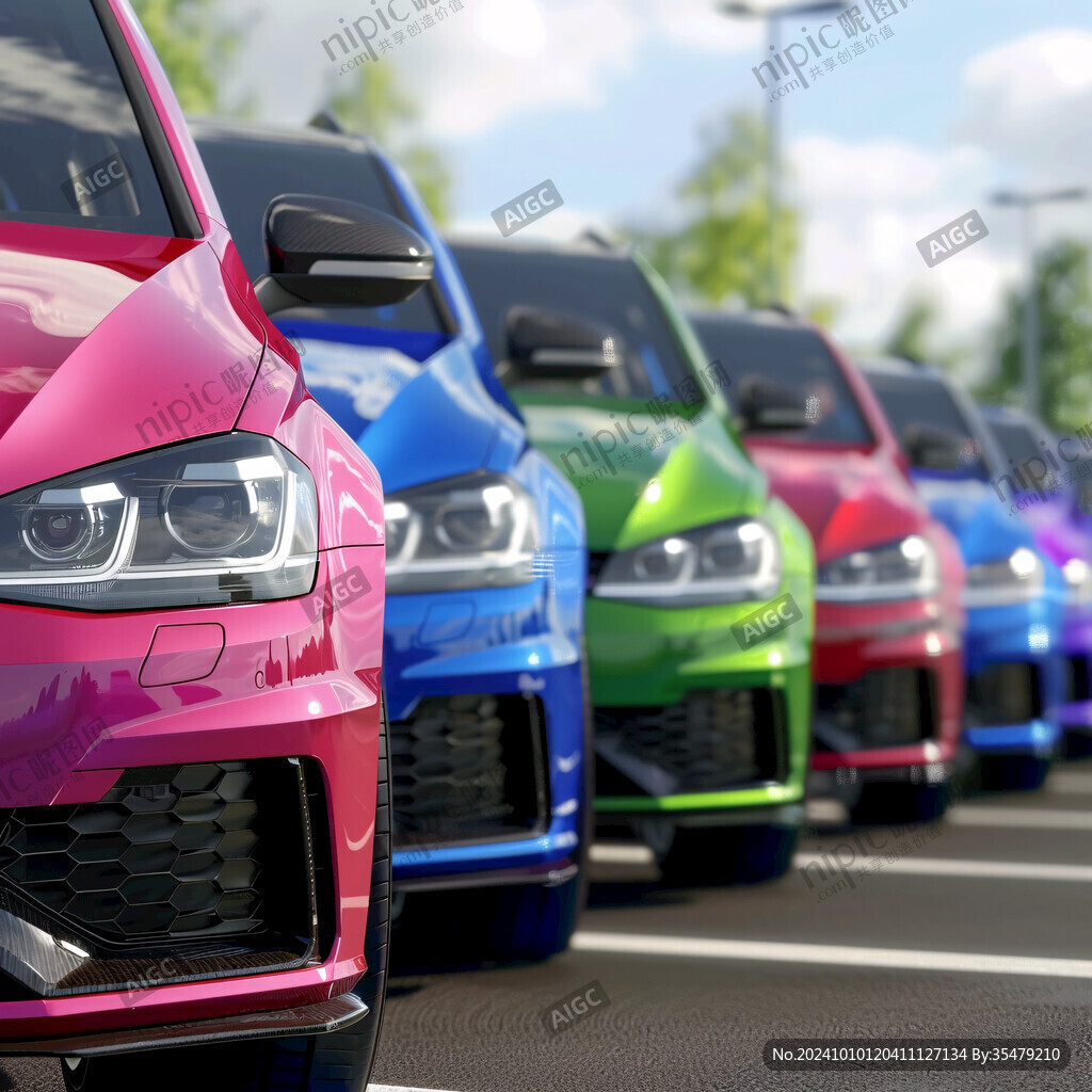 五颜六色的车