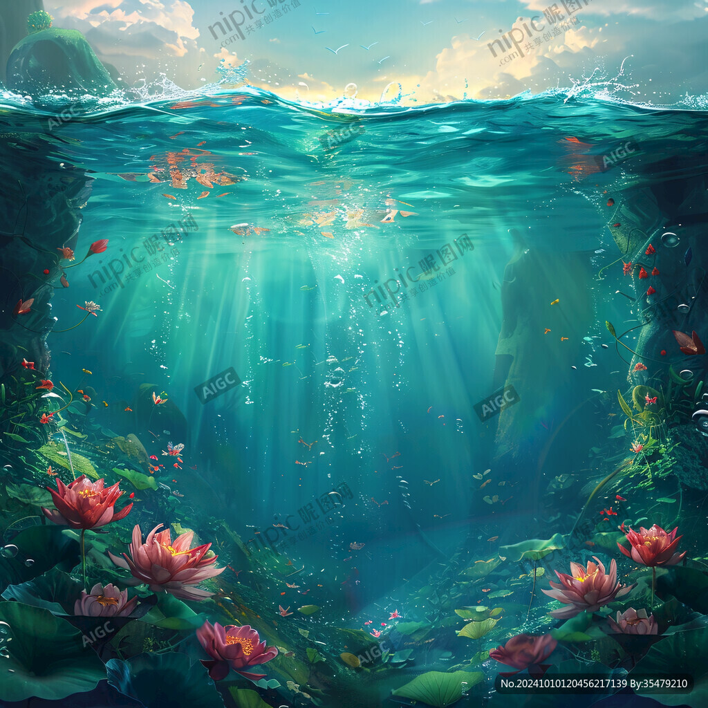 3d海底世界地板画