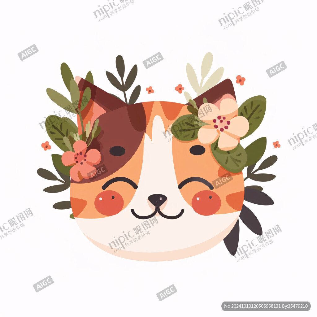 卡通橘猫插画