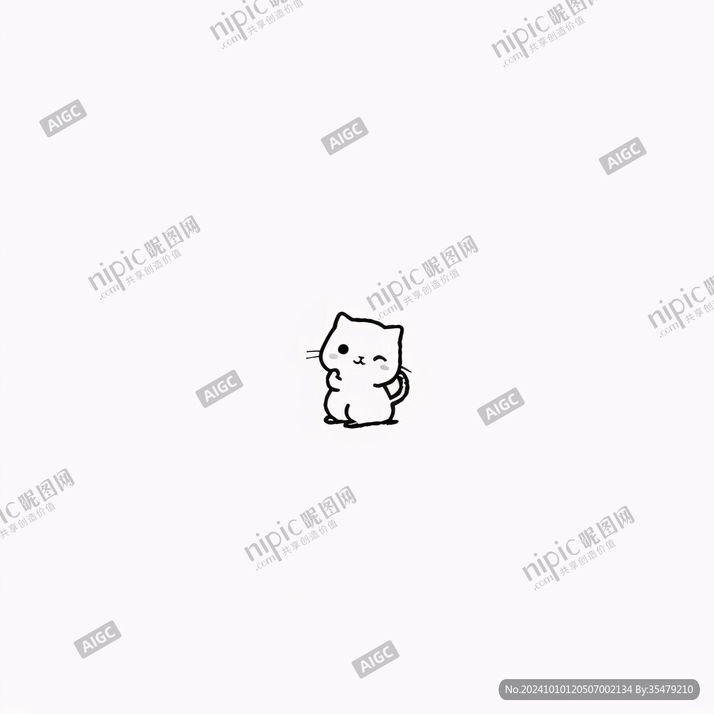 q版小猫标志设计