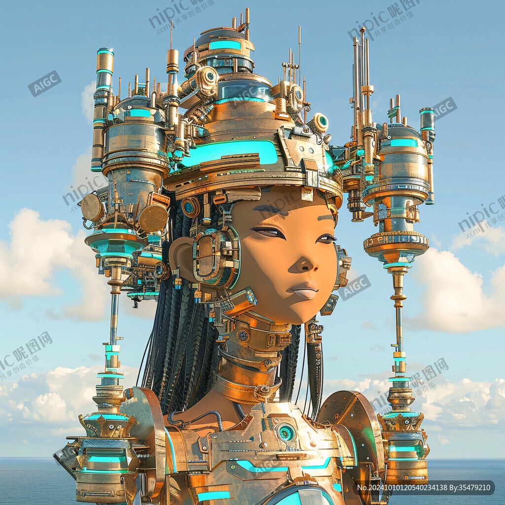 后现代机械科幻未来派