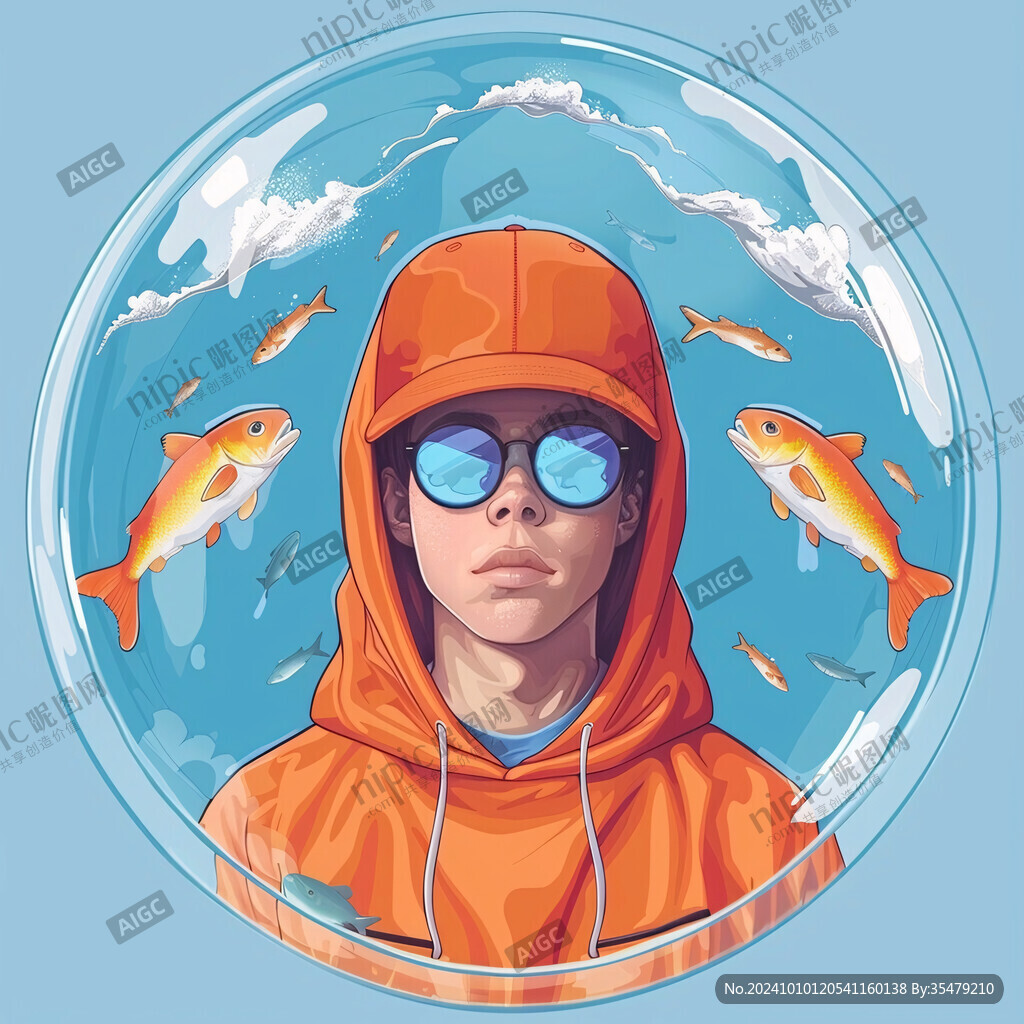 酷帅潮流插画