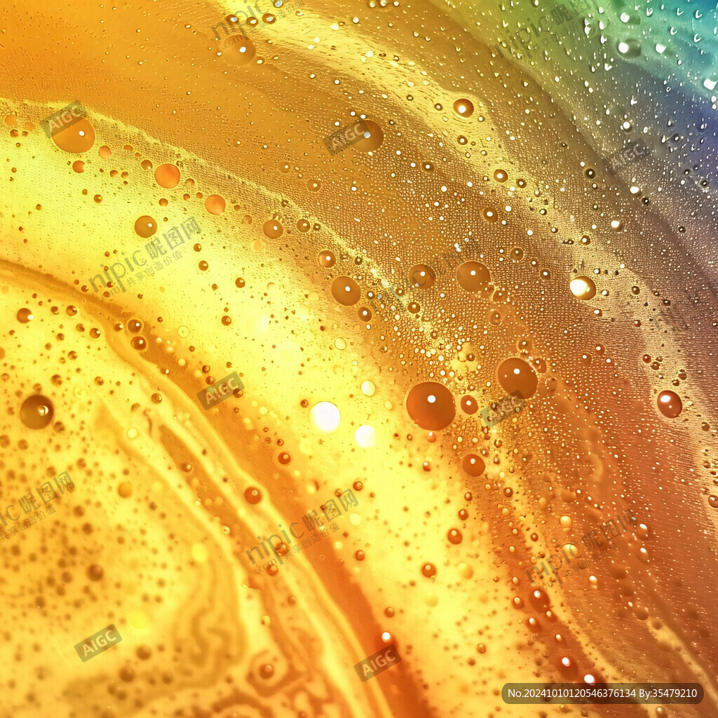 彩虹水珠
