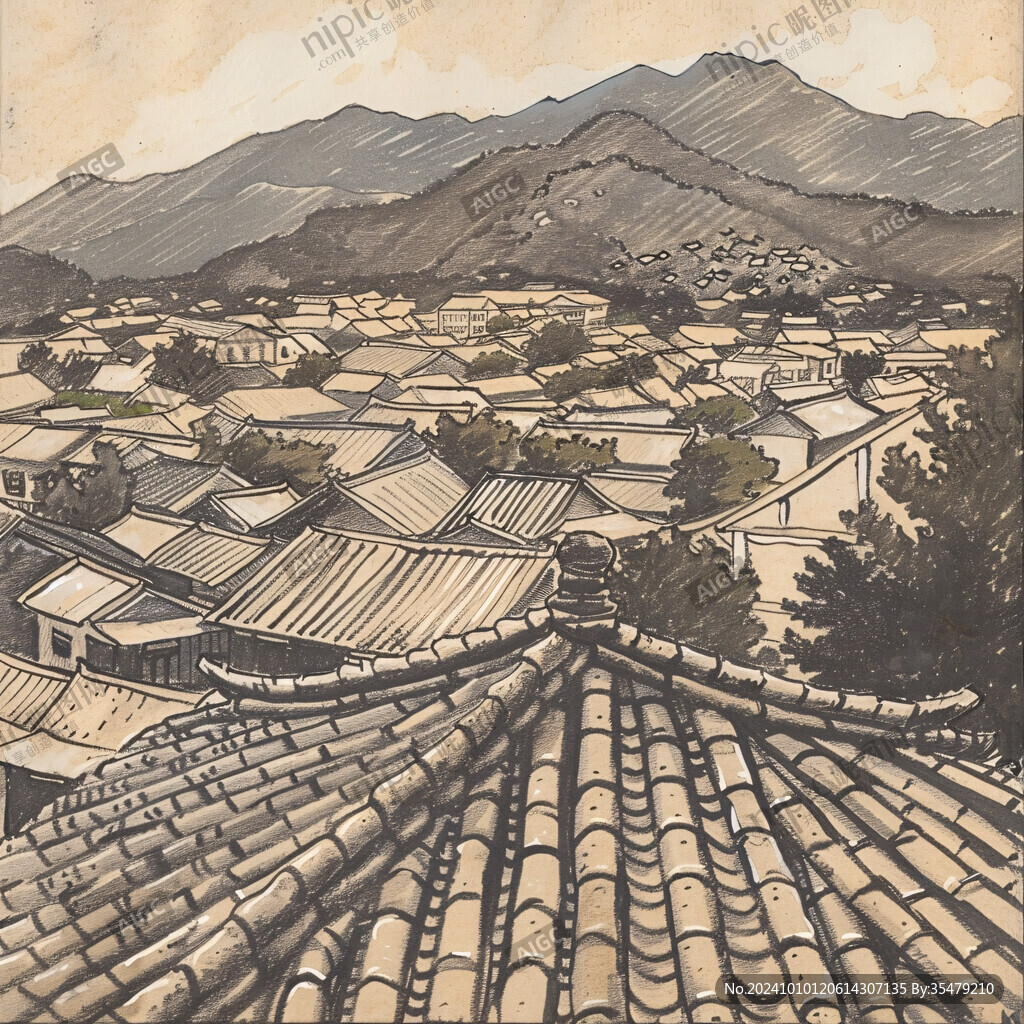 韩式乡间建筑庭院