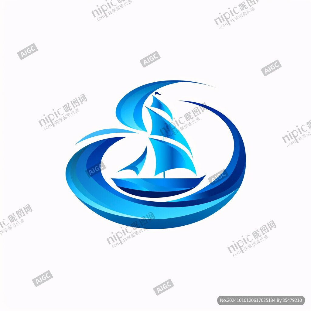 发展旋转起航logo