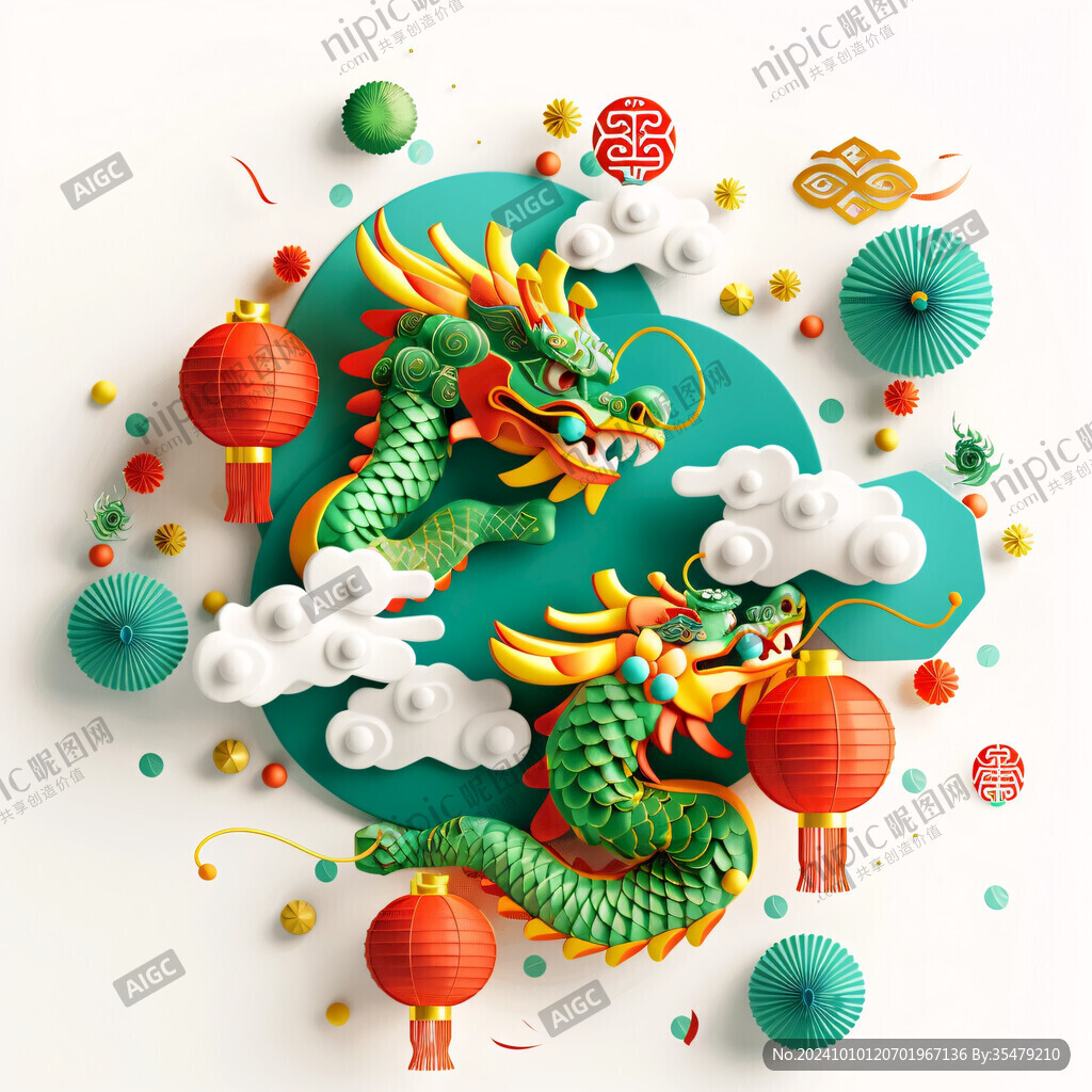 龙年立体装饰
