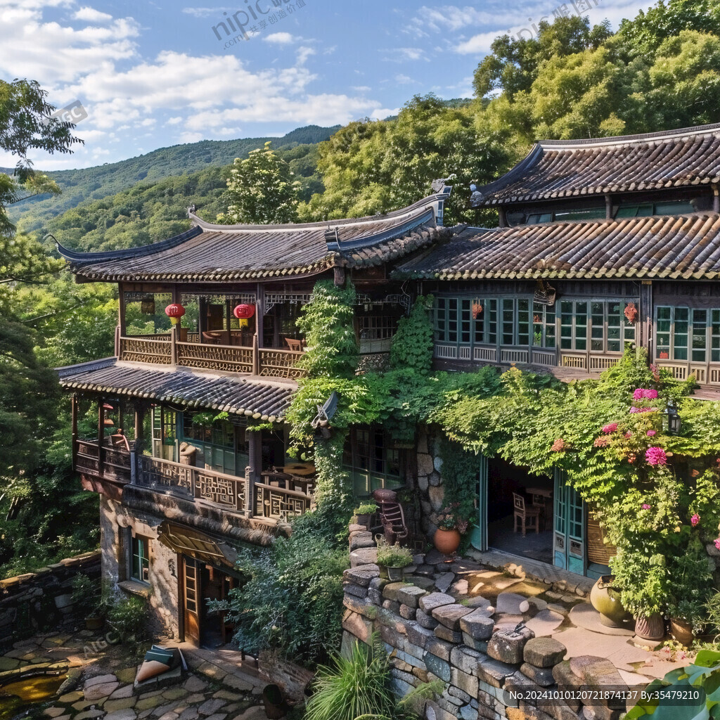 古北水镇石头房子