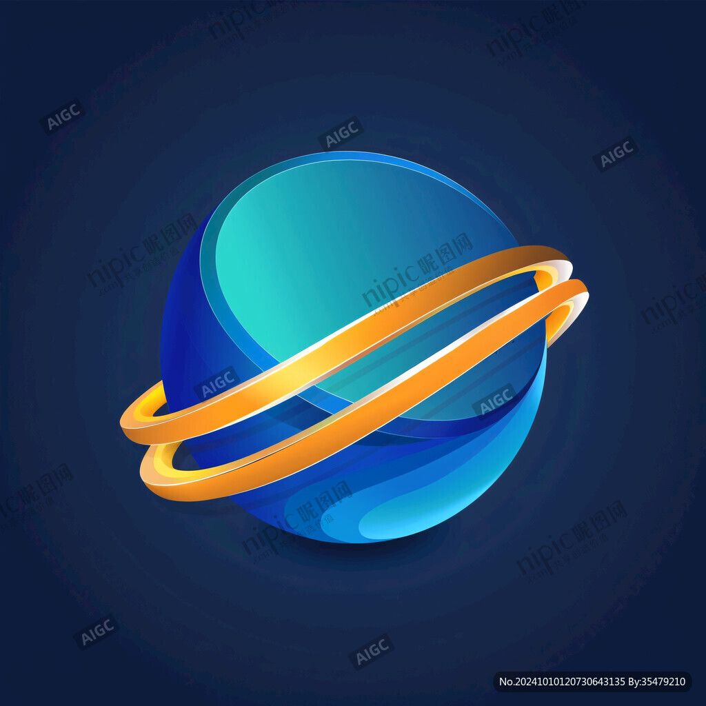 星球星系宇宙logo