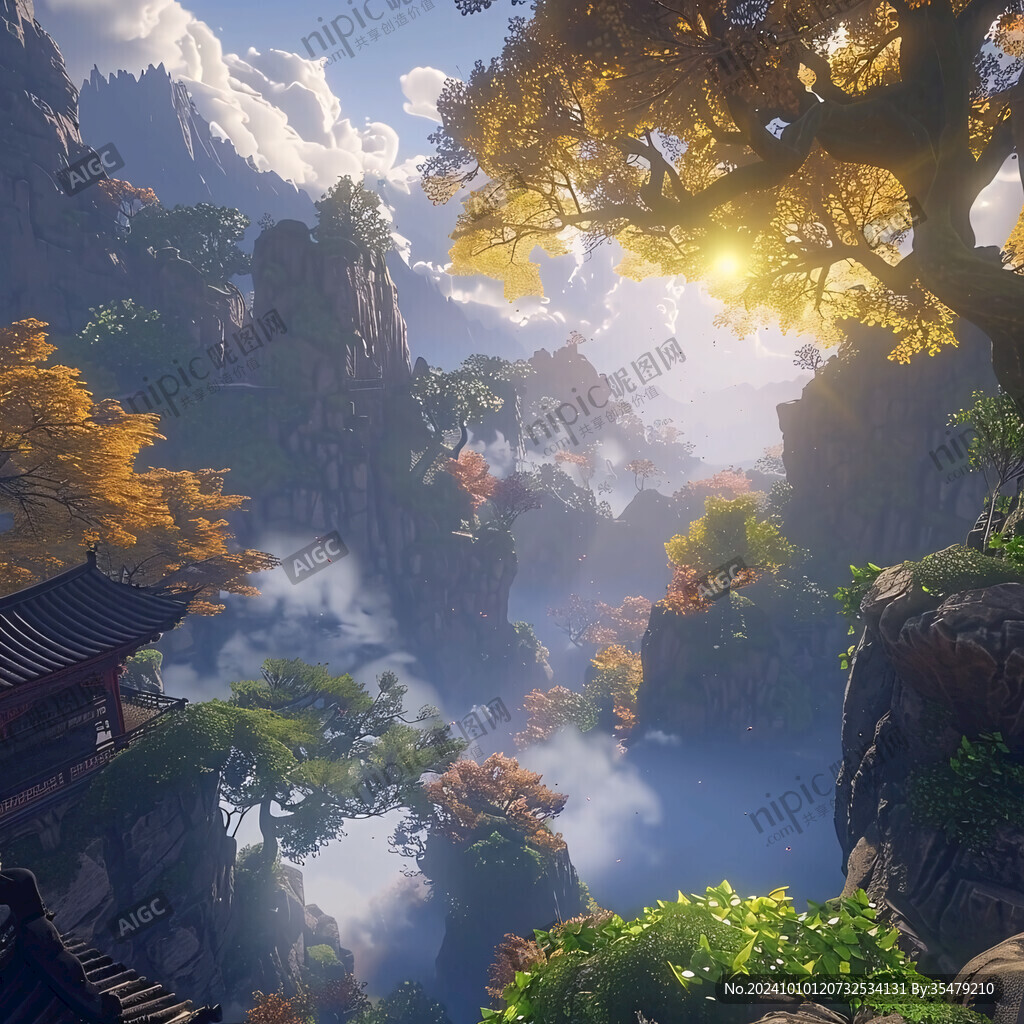宏大寺庙场景