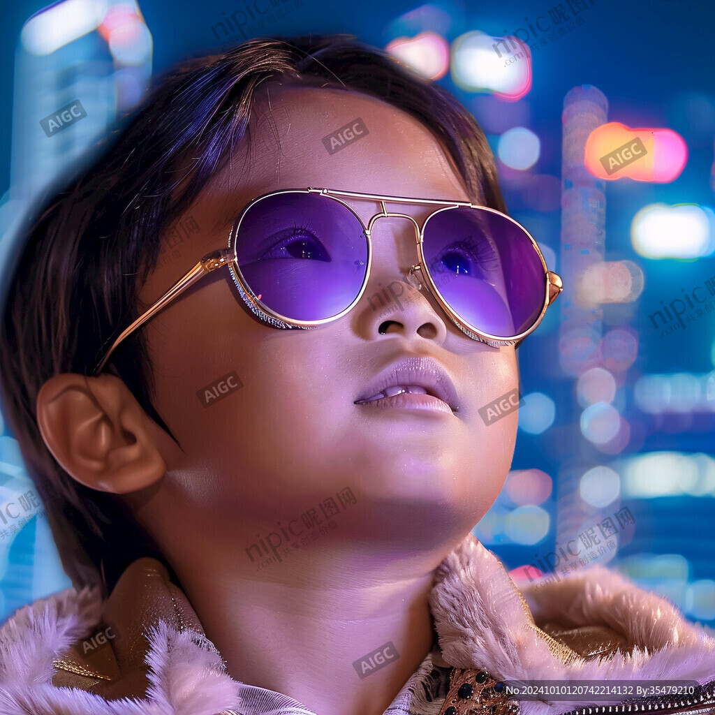 墨镜小男孩