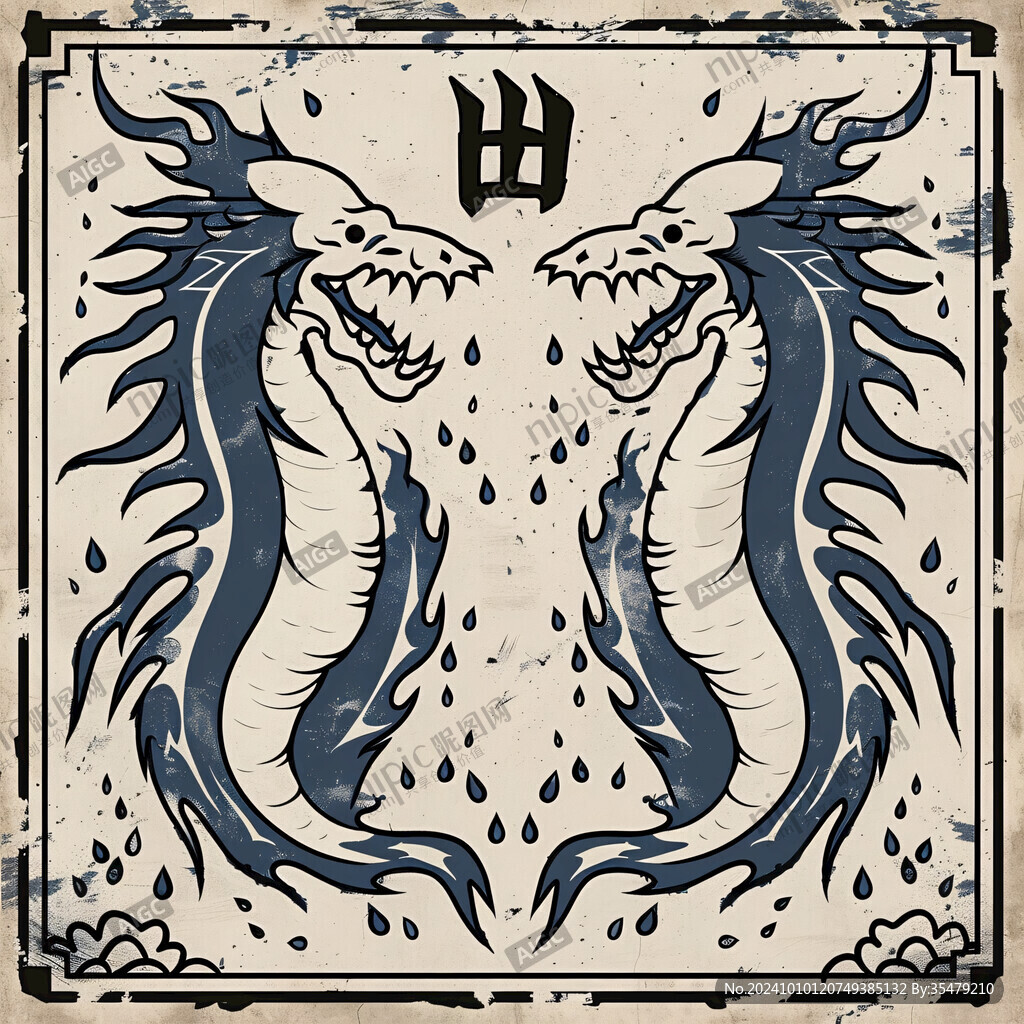 国潮风蛟龙得水