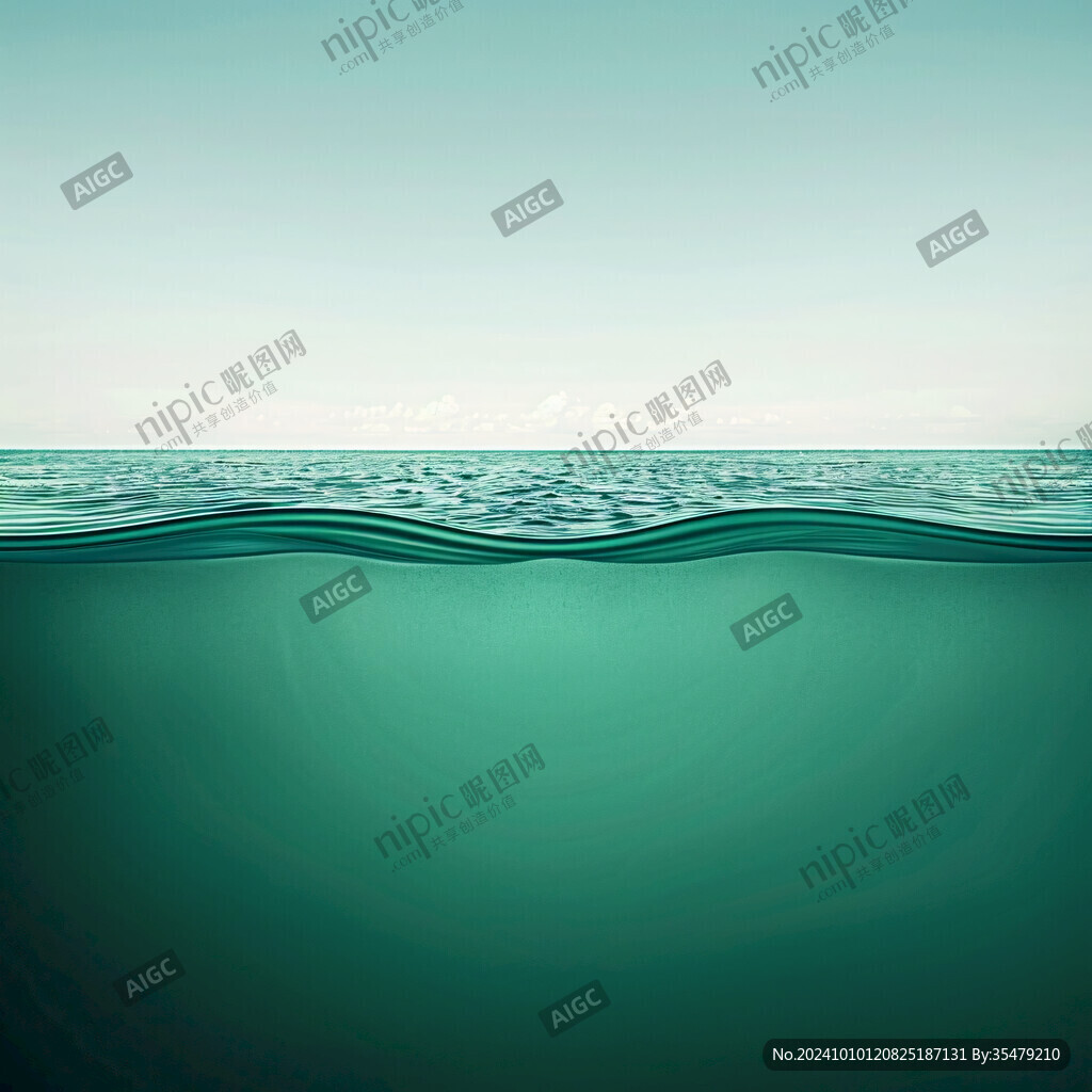 蓝色绿色水纹背景
