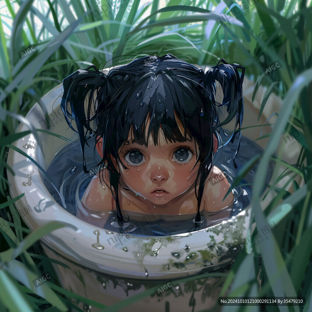 日韩厚涂插画