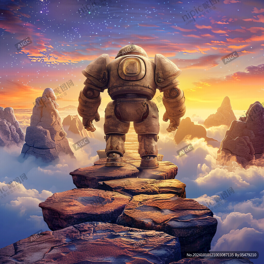 外星球幻想场景插画