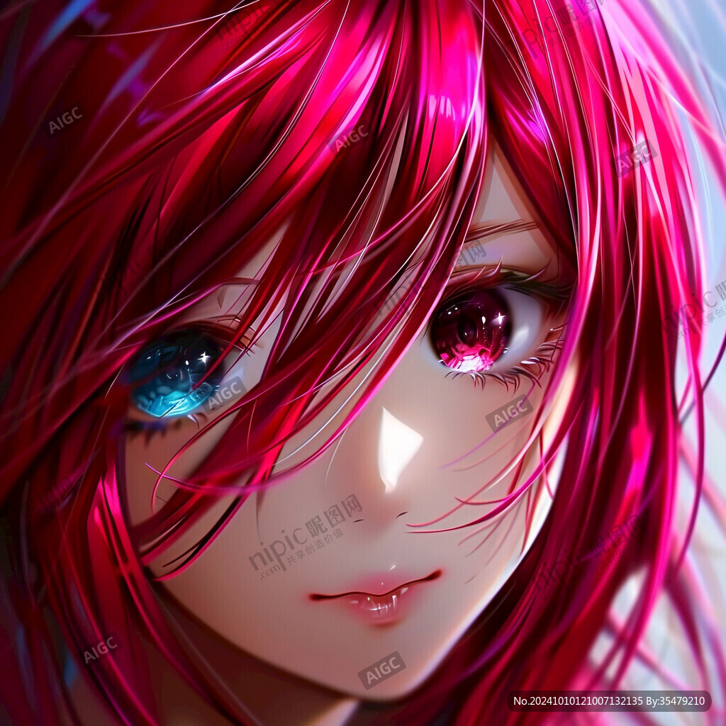粉色头发少女