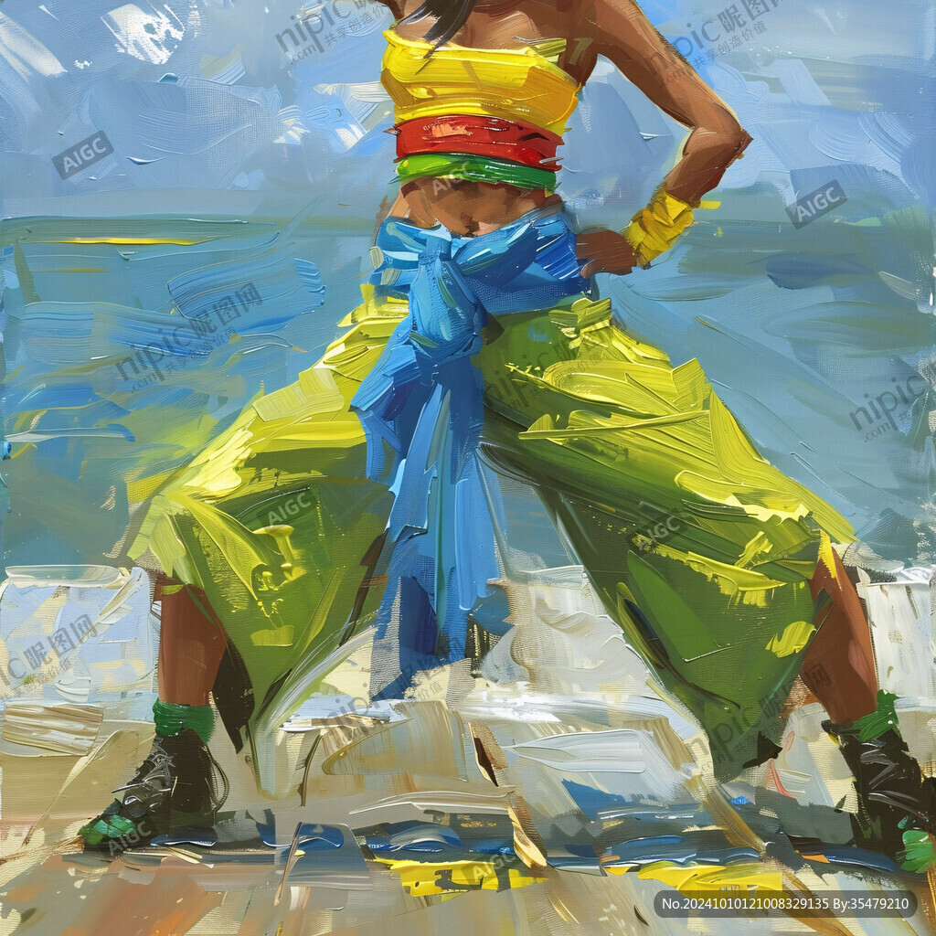 服装油画