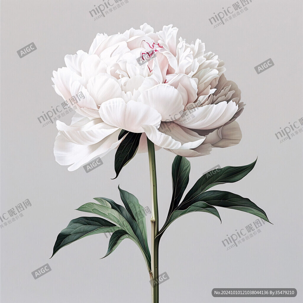 3d牡丹花卉