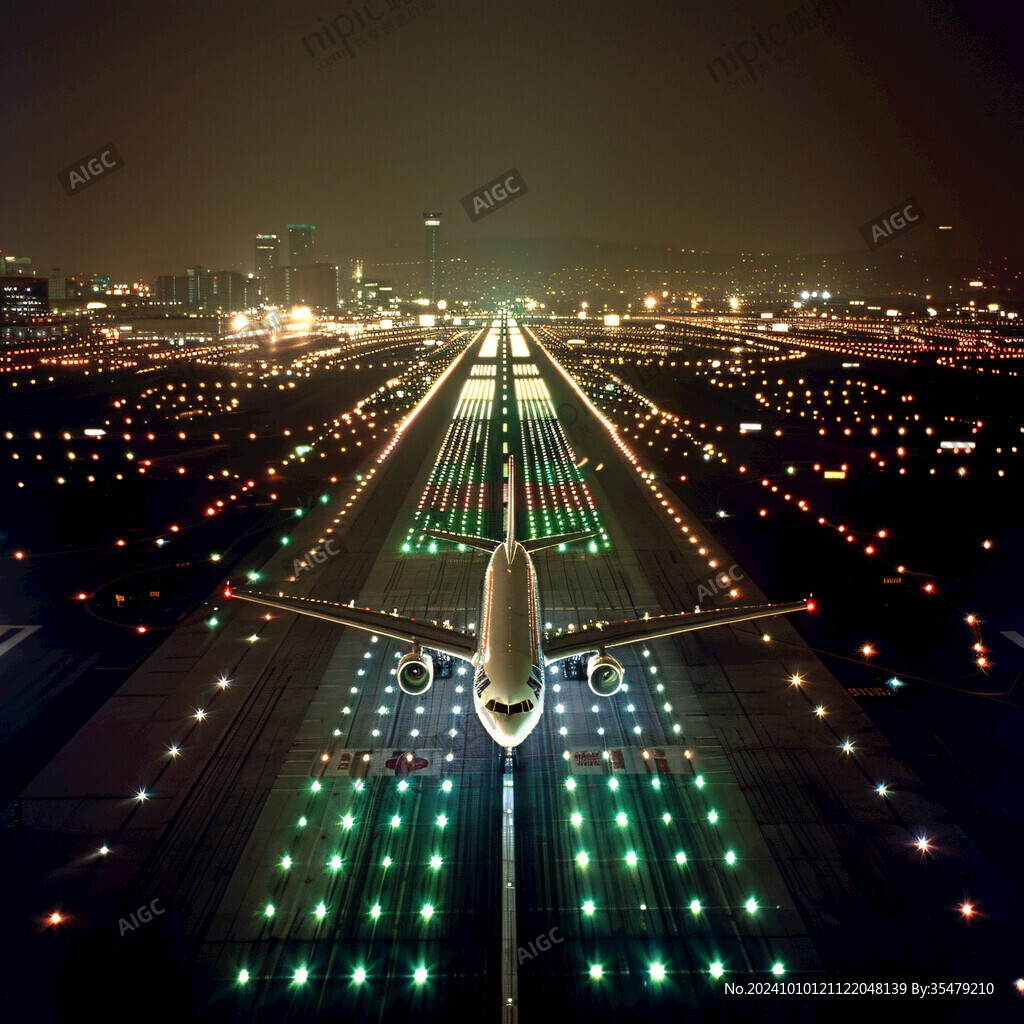 飞机场夜景