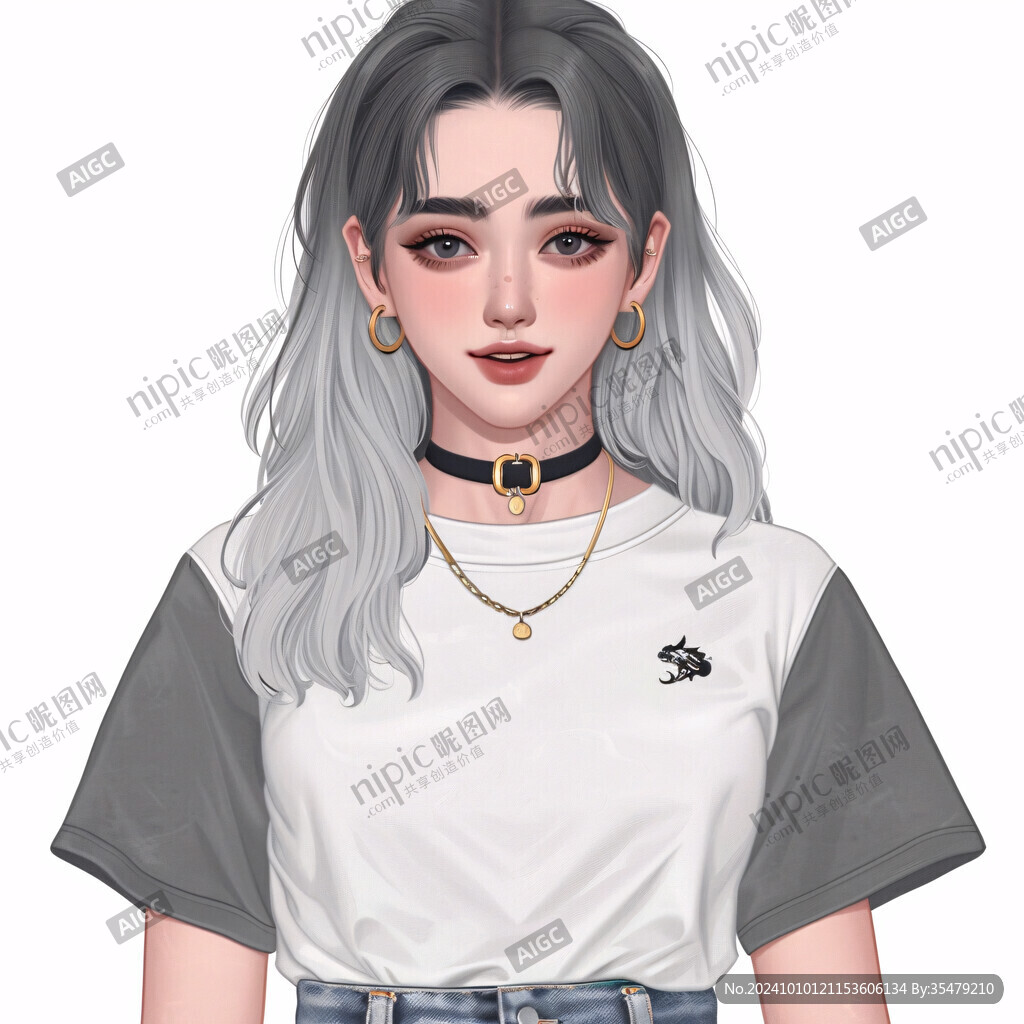 人物半身插画