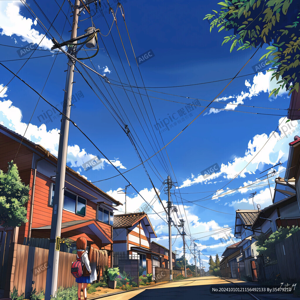 动漫场景插画