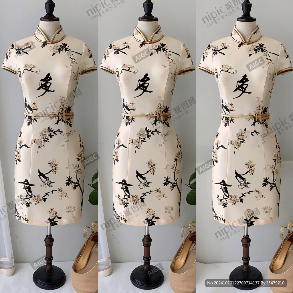 服装旗袍橱窗服装