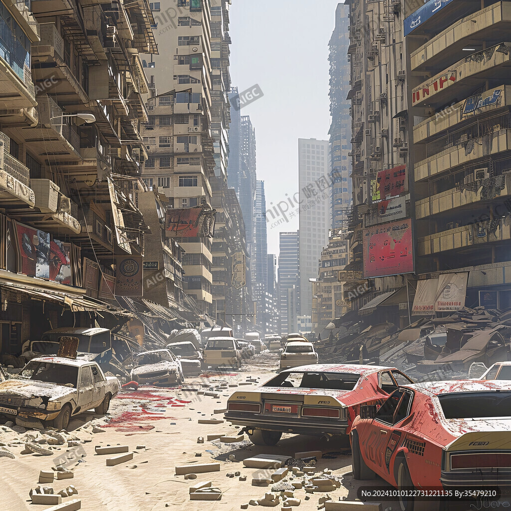 世界末日混乱场景