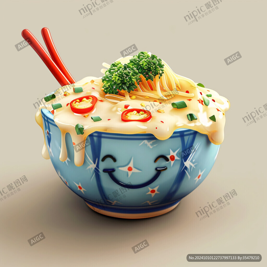 面碗插画