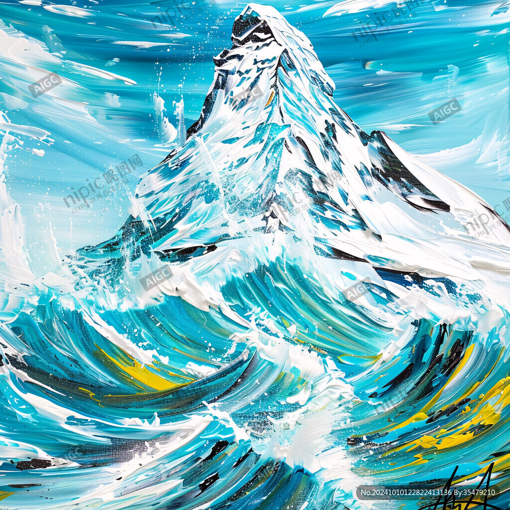 海浪美术绘画