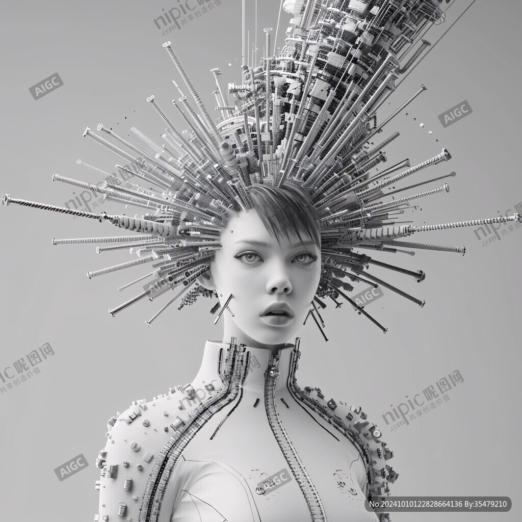 后现代机械科幻未来派