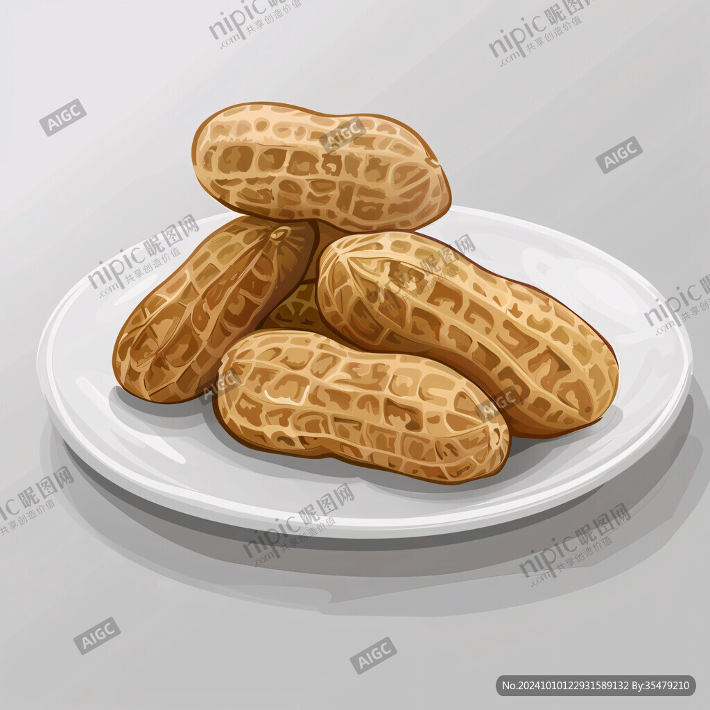 煮花生插画