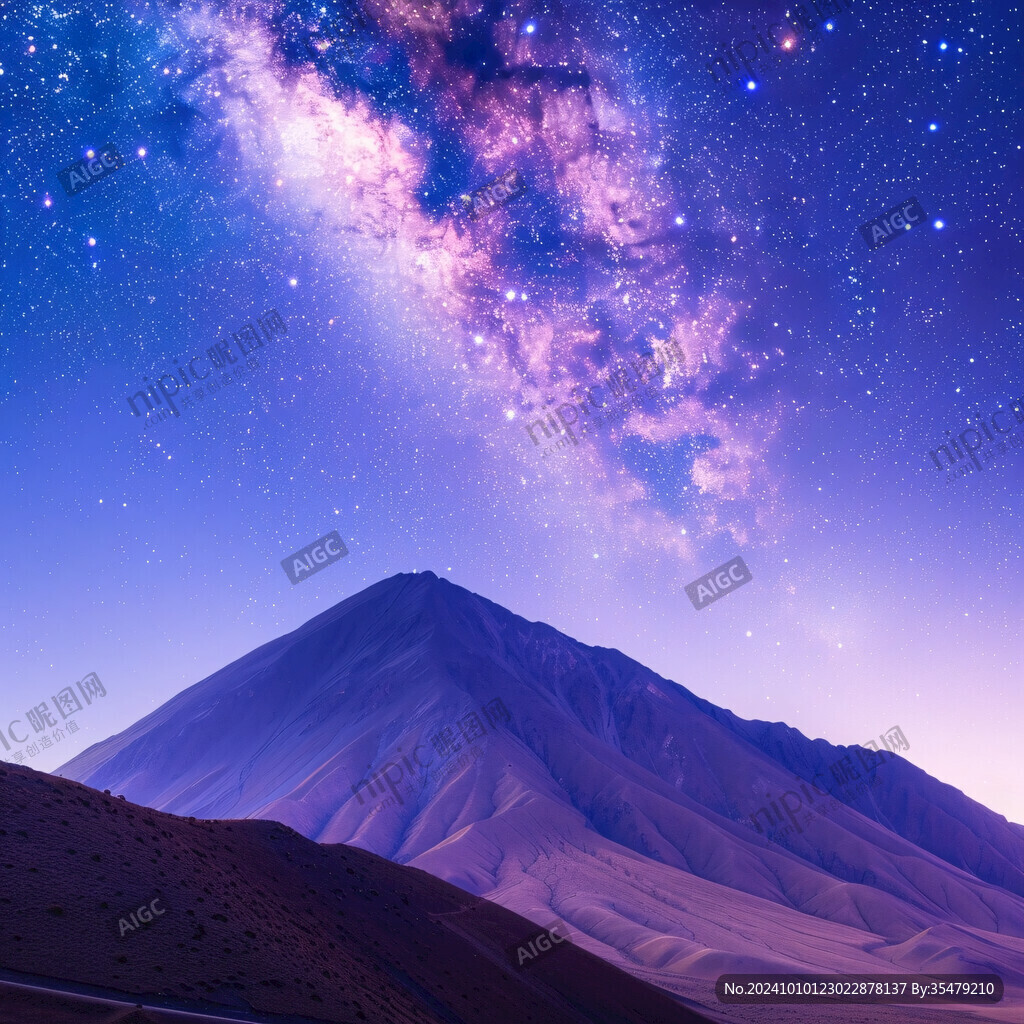 宇宙沙漠星空