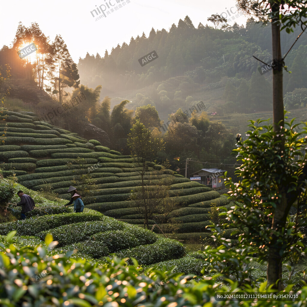 梅家坞茶山