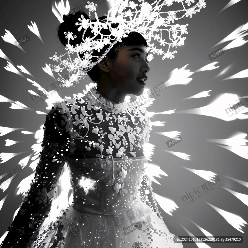 女性人物光效素材