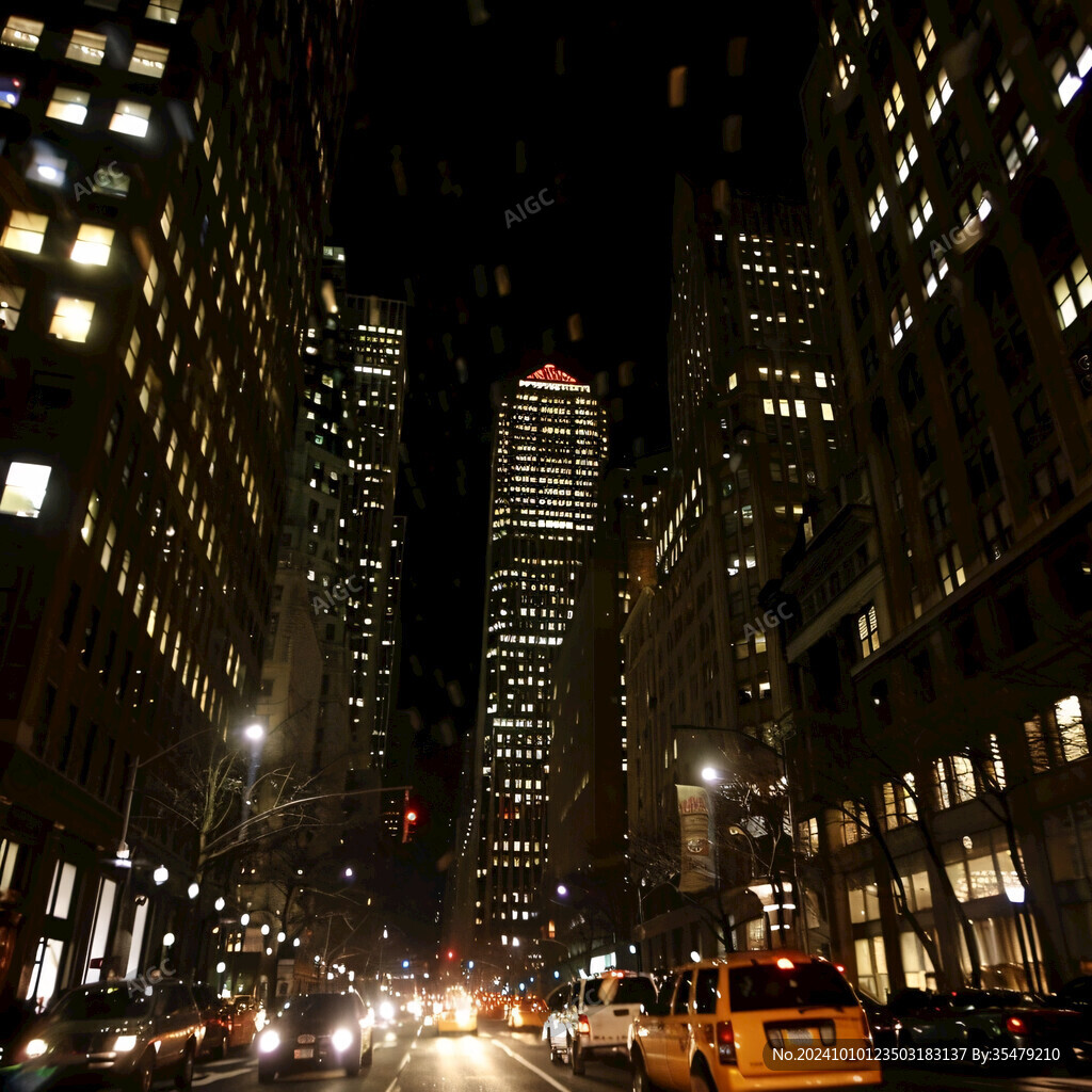 都市街道夜景