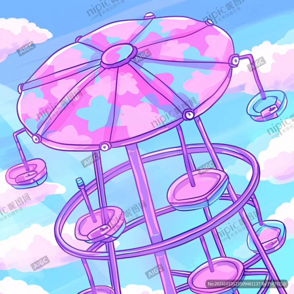 游乐场插画