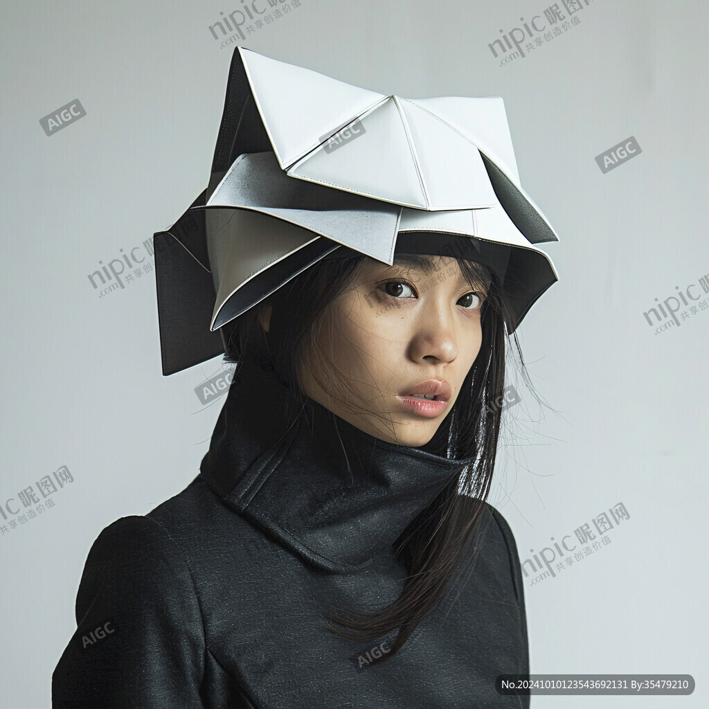3d膨胀风帽子