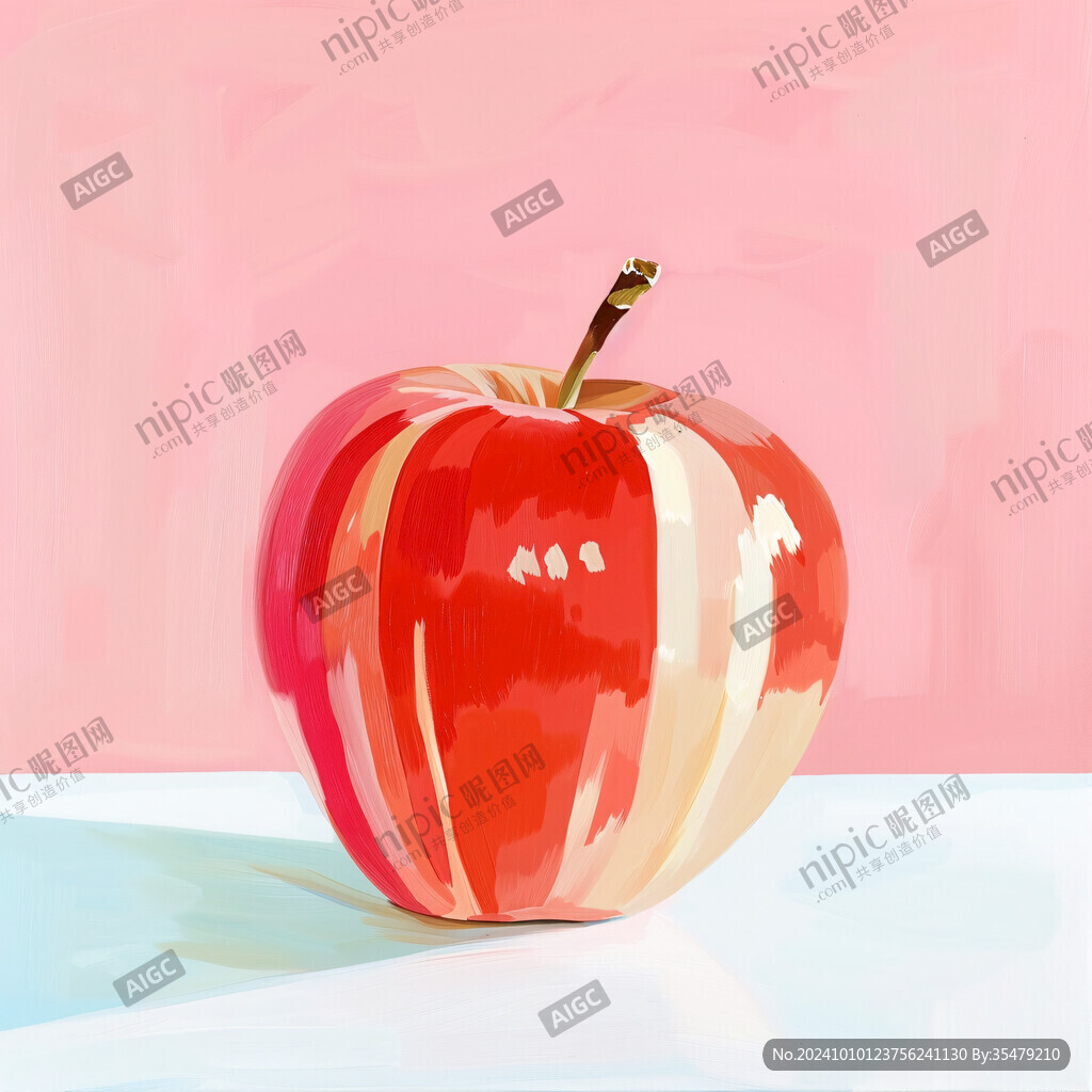糖心苹果插画