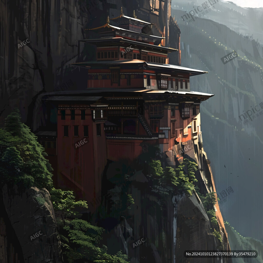 宏大寺庙场景