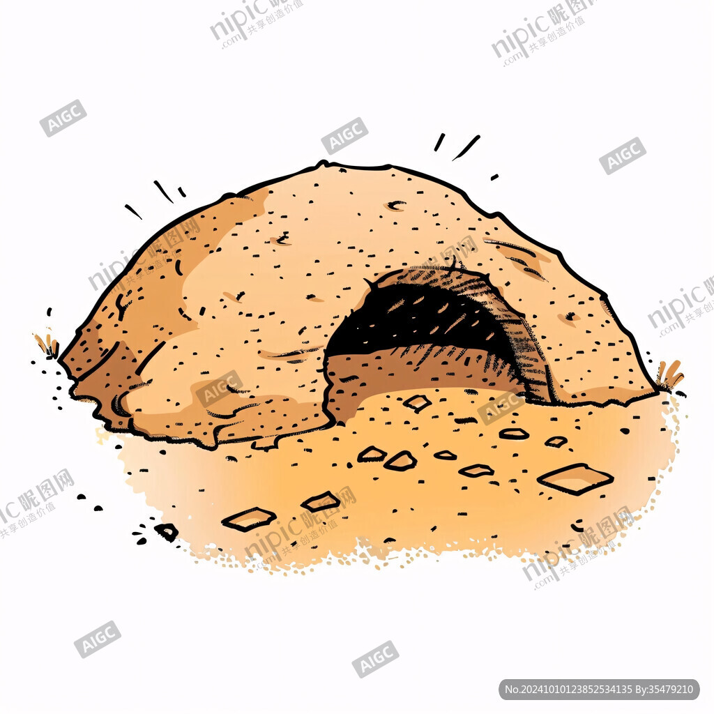 土窑鸡插画