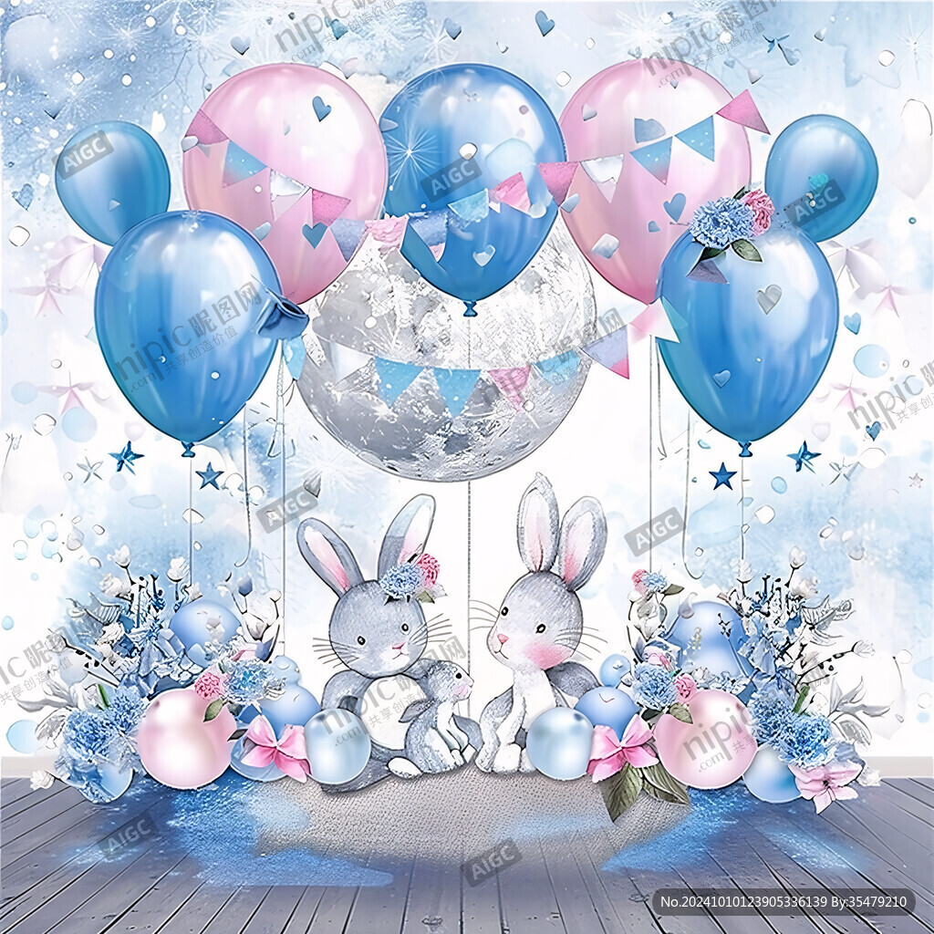 兔子宝宝生日宴效果图