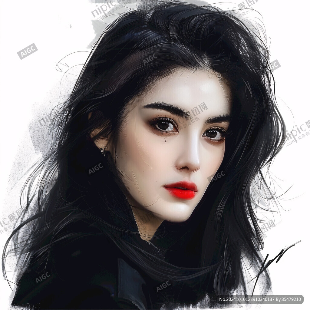写实人物插画