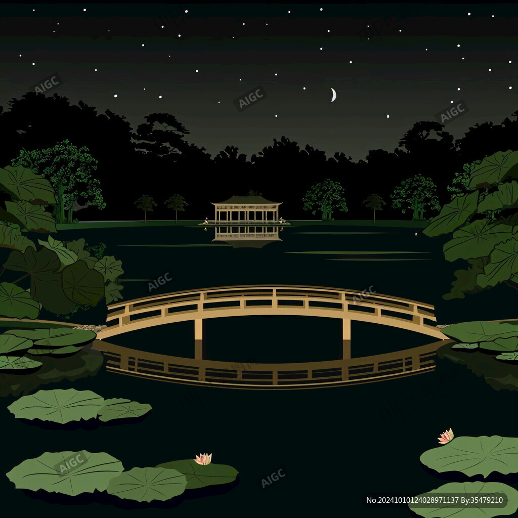串月桥插画