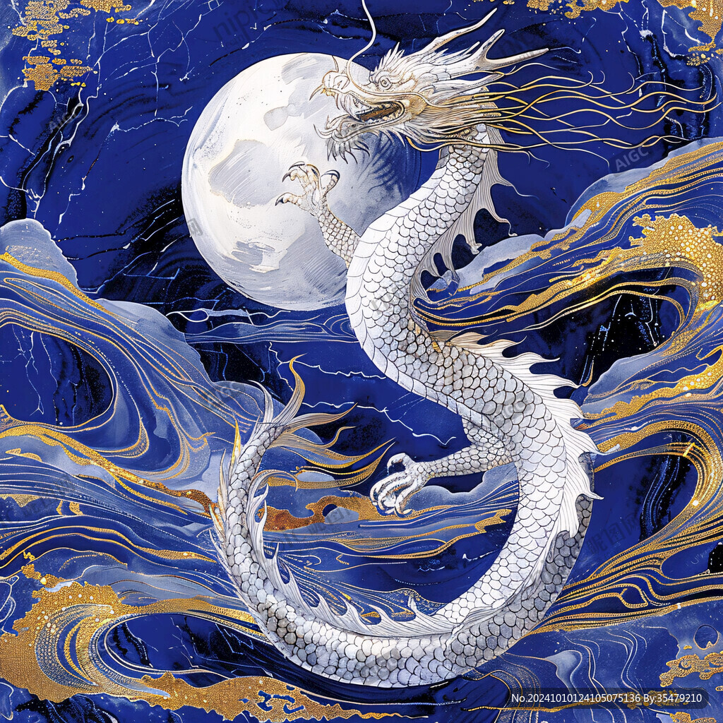 国潮风蛟龙得水