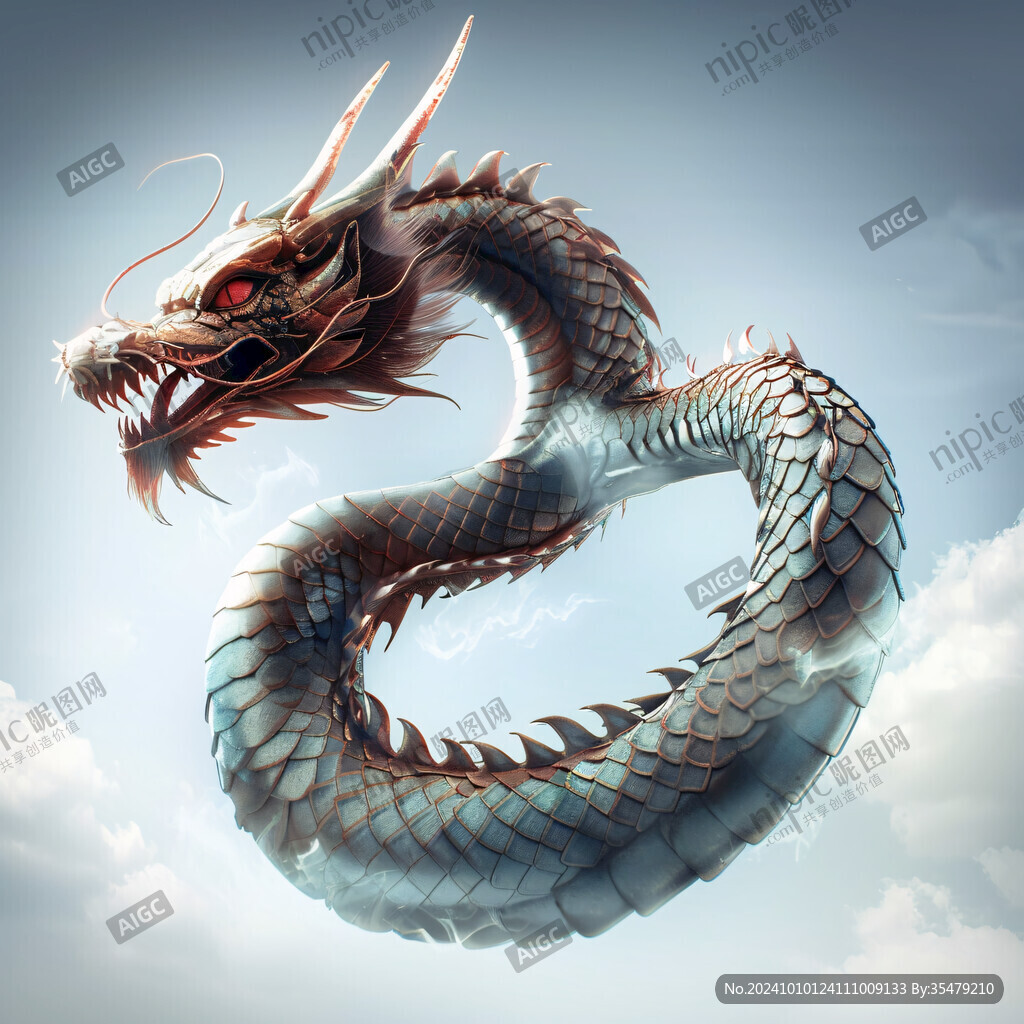 飞龙在天插画