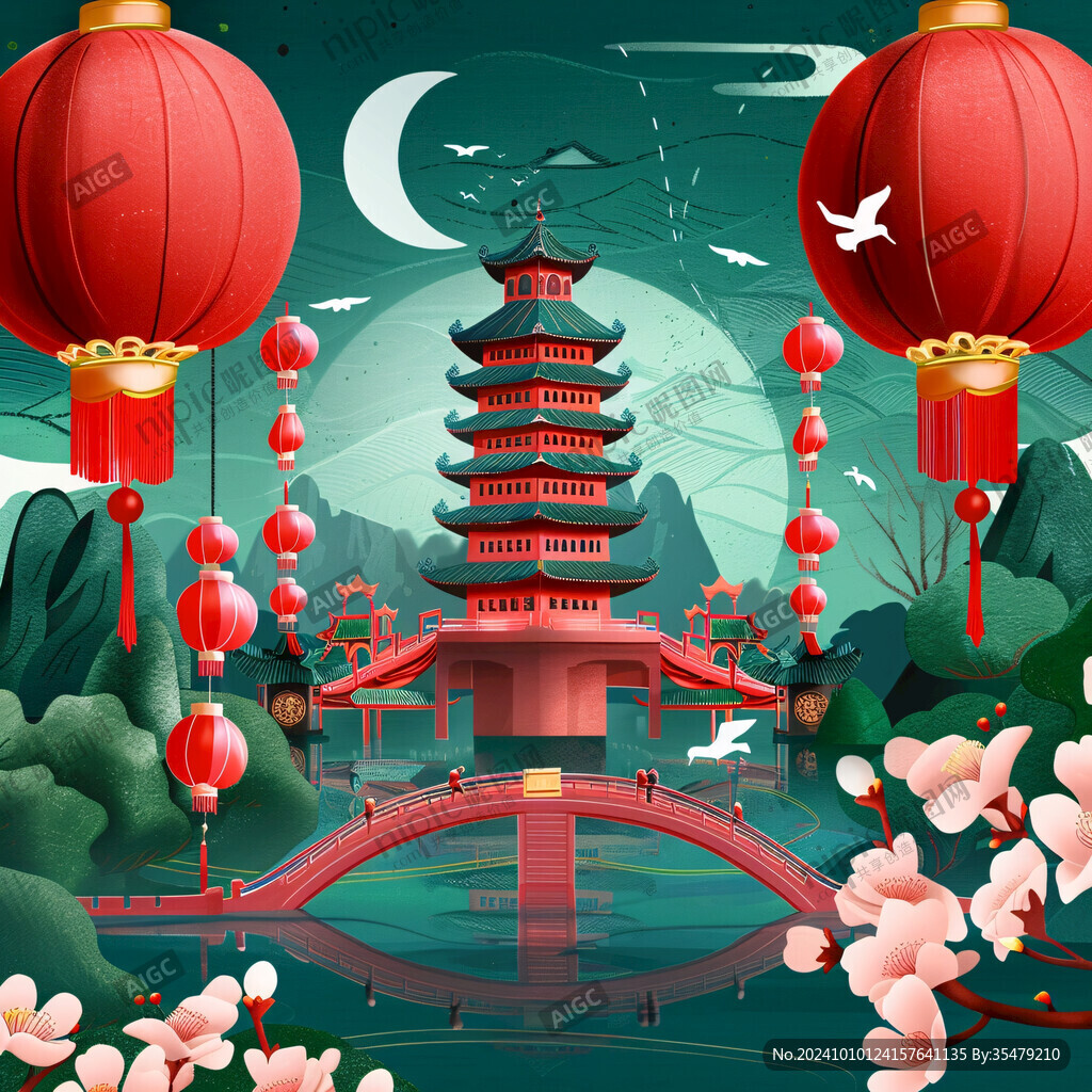 万寿塔插画