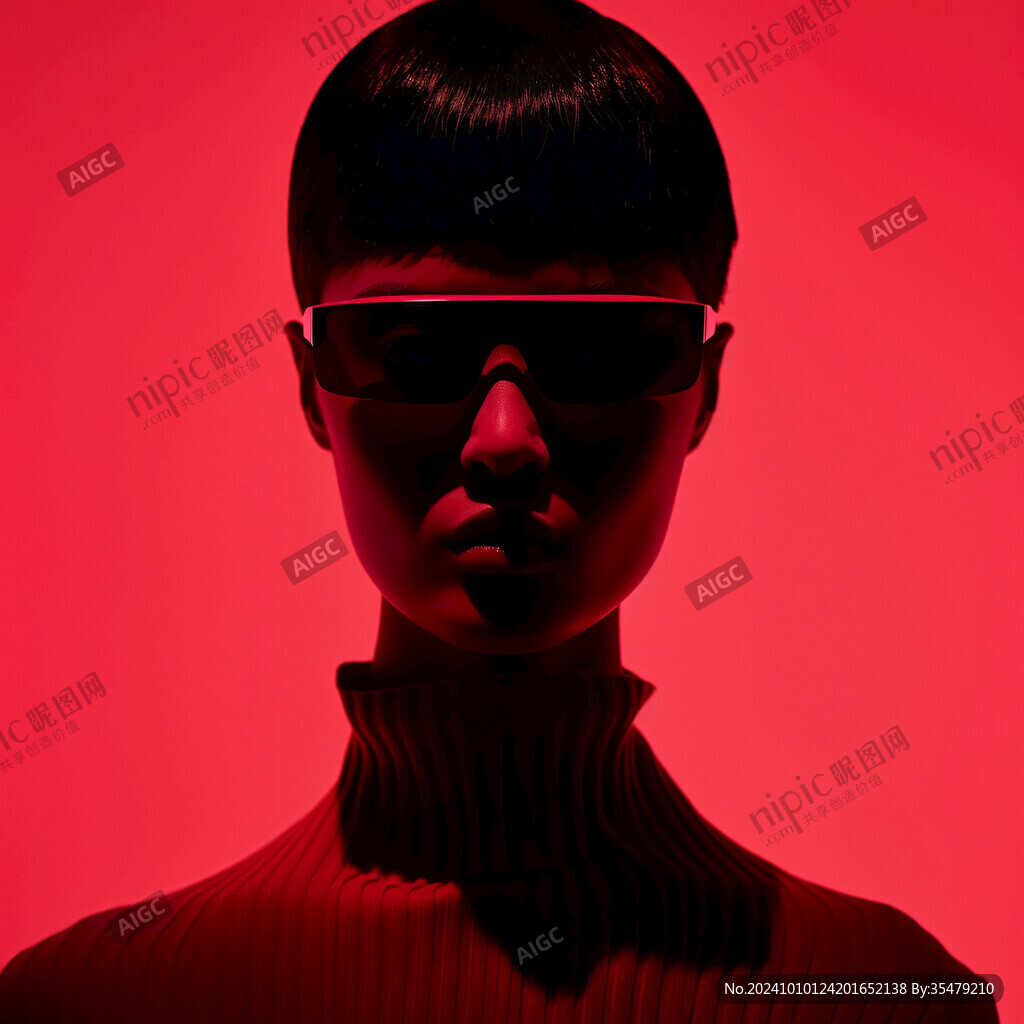 头模眼镜光头