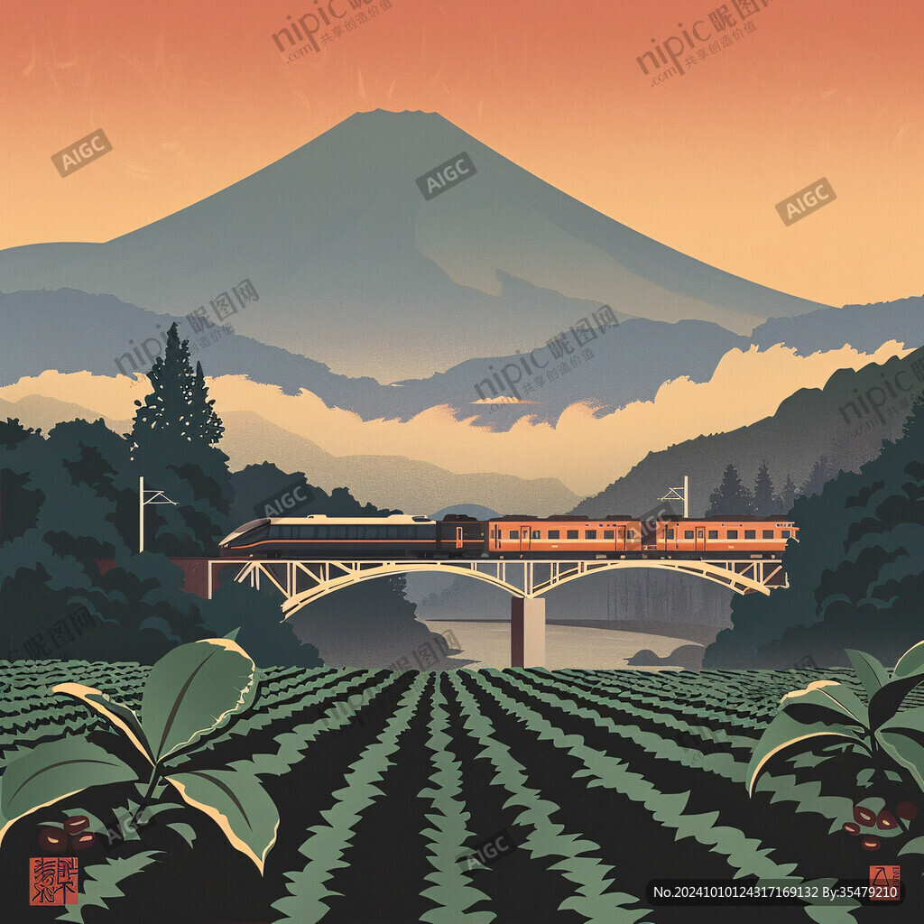火车旅途风景