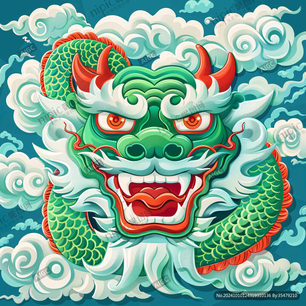 国潮风青龙