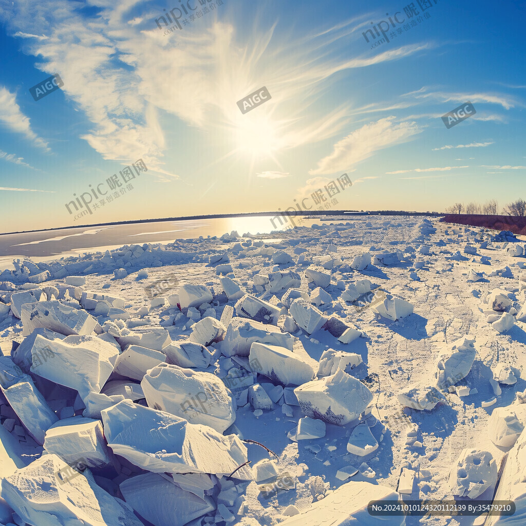 雪地阳光太阳生长