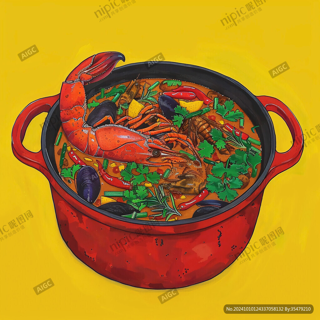 大锅菜插画